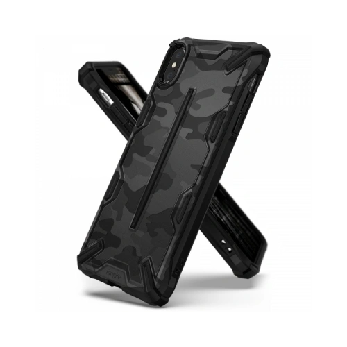 Etui Ringke Dual-X Design iPhone XS Max 6.5 Camo (Moro) Black