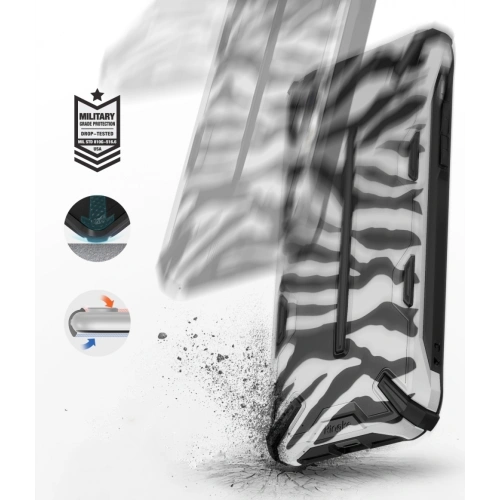 Etui Ringke Dual-X Design iPhone XR 6.1 Camo (Moro) Black