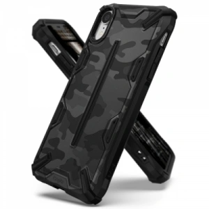 Etui Ringke Dual-X Design iPhone XR 6.1 Camo (Moro) Black