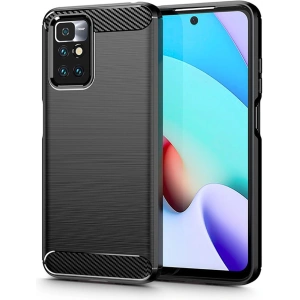 Case Tech-Protect TPUCarbon Redmi 10 Schwarz