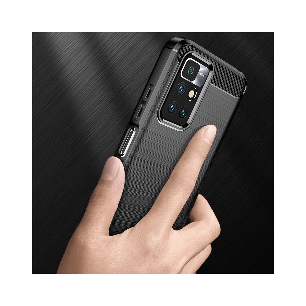 Hurtownia GSM - Etui Tech-Protect TPUCarbon Redmi 10 černé - THP662BLK - {ean13} - Hurt