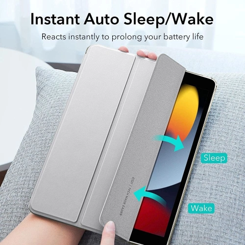 Etui ESR Ascend Trifold Apple iPad 10.2 2019/2020/2021 (7., 8. i 9. generacji) Silver Grey