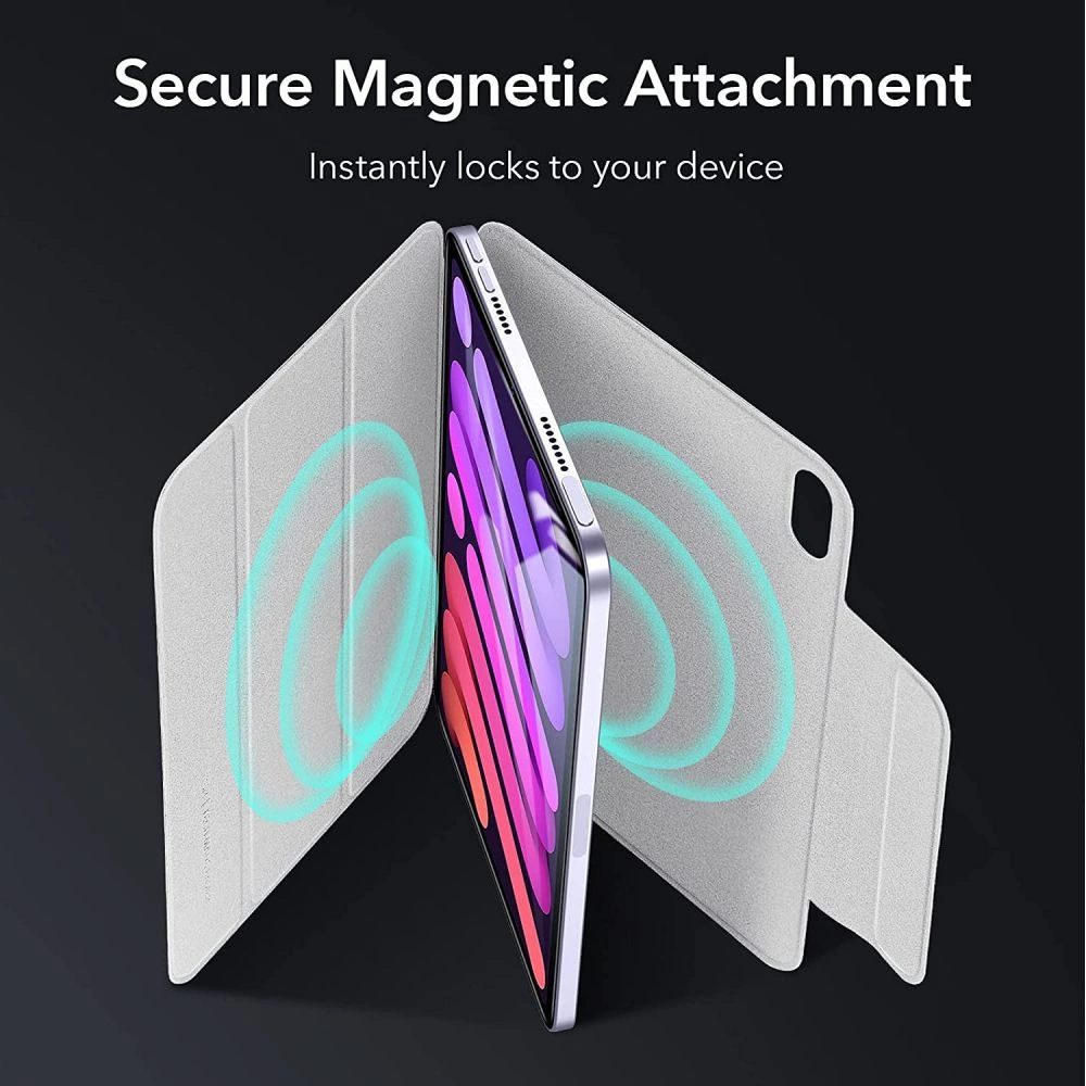 Wholesale ESR Rebound Magnetic Apple iPad mini 2021 6 Gen / iPad mini 8.3" 2024 7gen Silver Grey - ESR403SLVGRY - {ean13} - Hurt