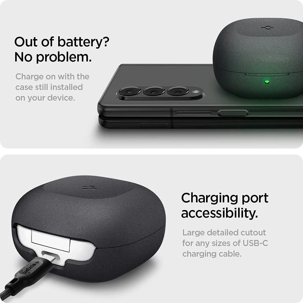 Hurtownia GSM - Etui Spigen Geo Fit Samsung Galaxy Buds 2/Live/Pro Graphite Grey - SPN1887GRPGRE - {ean13} - Hurt