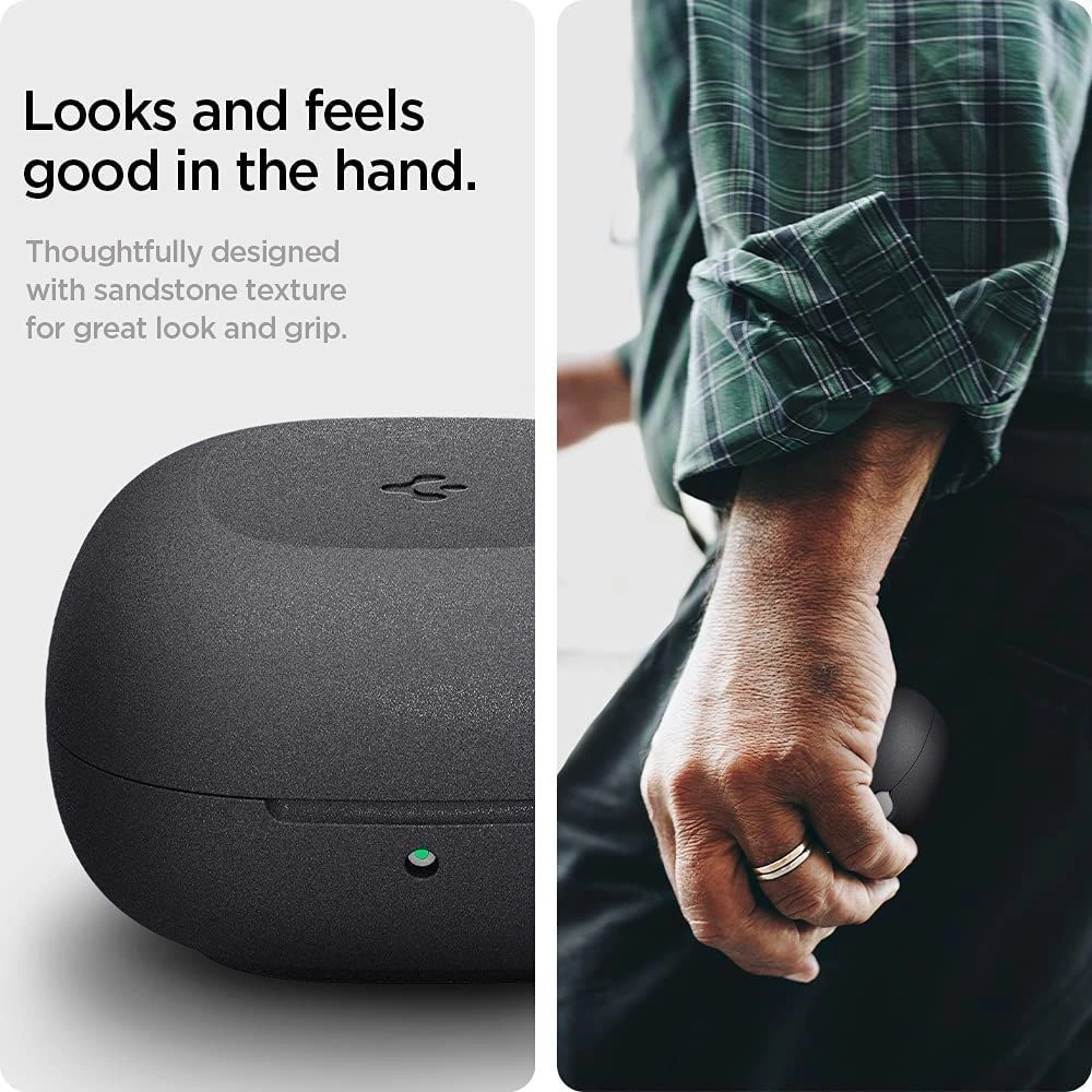 Hurtownia GSM - Etui Spigen Geo Fit Samsung Galaxy Buds 2/Live/Pro Graphite Grey - SPN1887GRPGRE - {ean13} - Hurt