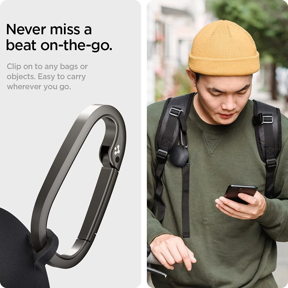Hurtownia GSM - Etui Spigen Geo Fit Samsung Galaxy Buds 2/Live/Pro Graphite Grey - SPN1887GRPGRE - {ean13} - Hurt