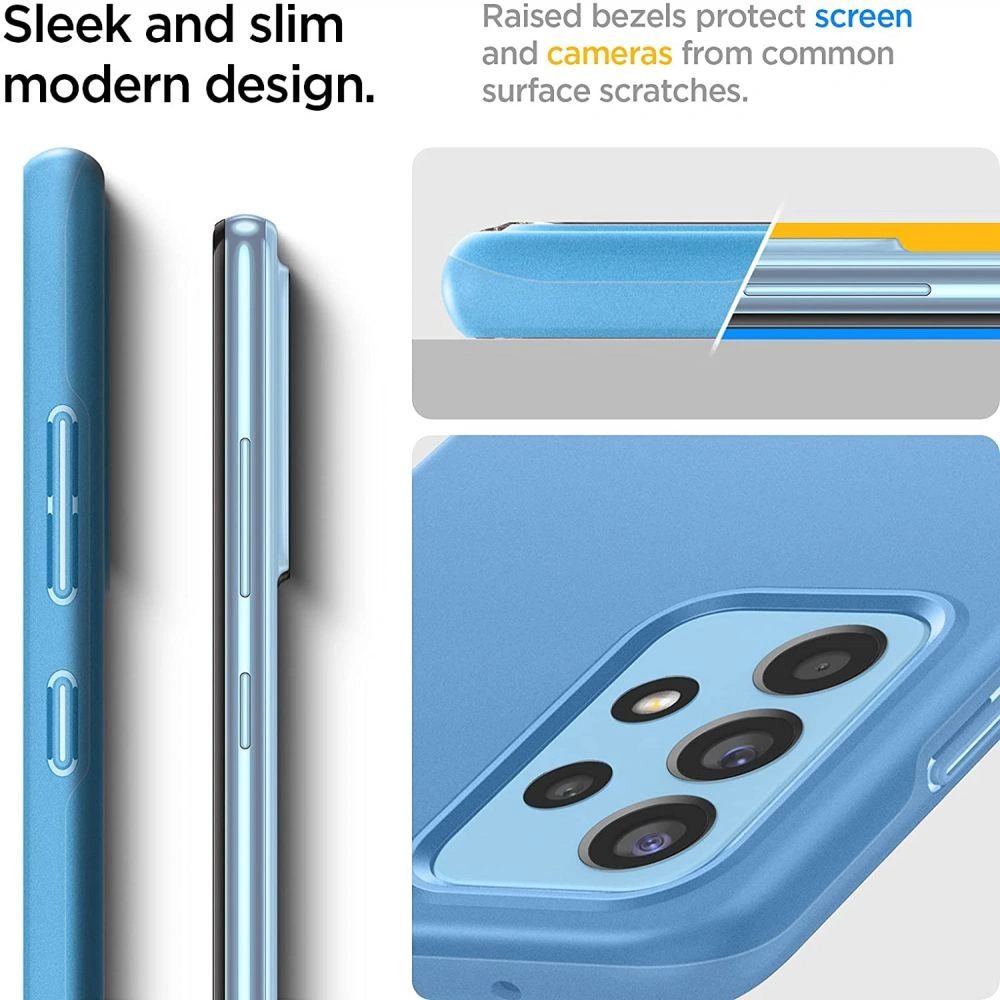 Hurtownia GSM - Etui Spigen Thin Fit Samsung Galaxy A52/A52s Awesome Blue - SPN1888BLU - {ean13} - Hurt