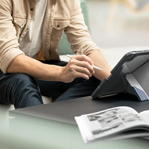 Etui UNIQ Trexa Apple iPad 10.2 2019/2020/2021 (7., 8. i 9 generacji) Antimicrobial czarny/black