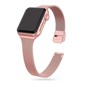 Bransoleta Tech-Protect Thin Milanese Apple Watch 4/5/6/7/SE 40/41mm Rose Gold