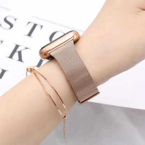 Bransoleta Tech-Protect Thin Milanese Apple Watch 4/5/6/7/SE 40/41mm Rose Gold