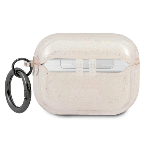 Etui Karl Lagerfeld KLAPUKHGD Apple AirPods Pro cover złoty/gold Glitter Karl`s Head