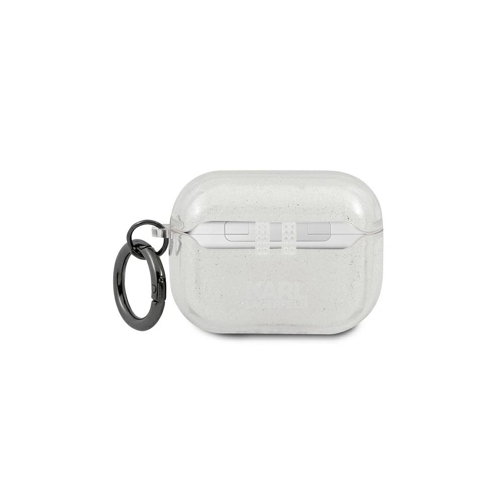Hurtownia GSM - Etui Karl Lagerfeld KLAPUKHGS Apple kryt na AirPods Pro stříbrný/glitter Karlova hlava - KLD656SLV - {ean13} - Hurt