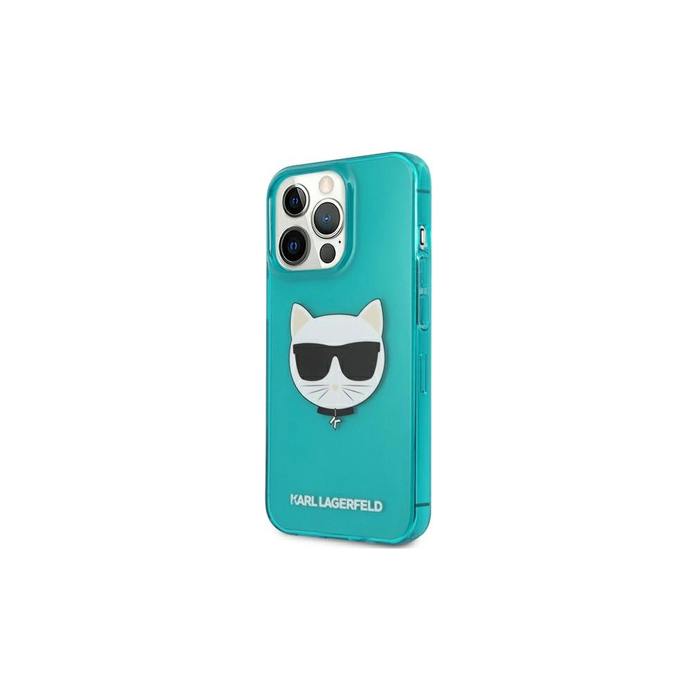 Hurtownia GSM - Etui Karl Lagerfeld KLHCP13LCHTRB Apple iPhone 13 Pro niebieski/blue hardcase Glitter Choupette Fluo - KLD657BLU - {ean13} - Hurt