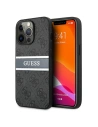 Etui Guess GUHCP13L4GDGR Apple iPhone 13 Pro szary/grey hardcase 4G Stripe