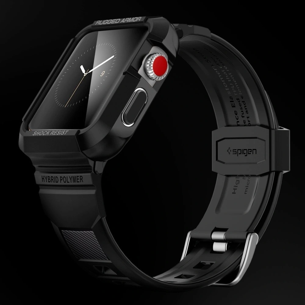 Hurtownia GSM - Pasek Spigen Rugged Armor Pro Apple Watch 4/5/6/7/SE 44/45mm černý - SPN224BLK - {ean13} - Hurt