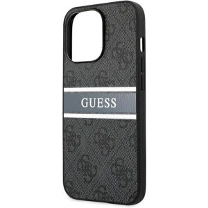 Etui Guess GUHCP13L4GDGR Apple iPhone 13 Pro szary/grey hardcase 4G Stripe