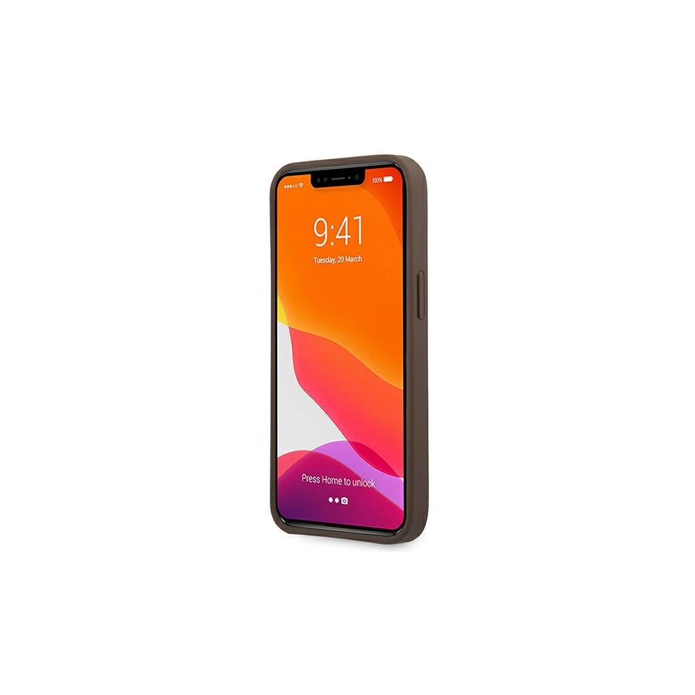 Wholesale Guess GUHCP13L4GMGBR Apple iPhone 13 Pro brown hardcase 4G Big Metal Logo - GUE1297BR - {ean13} - Hurt