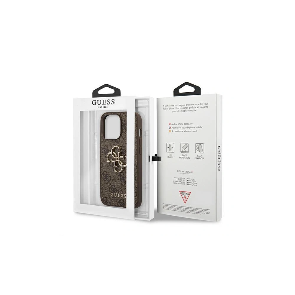 Hurtownia GSM - Etui Guess GUHCP13L4GMGBR Apple iPhone 13 Pro hnědý/brown hardcase 4G Big Metal Logo - GUE1297BR - {ean13} - Hurt