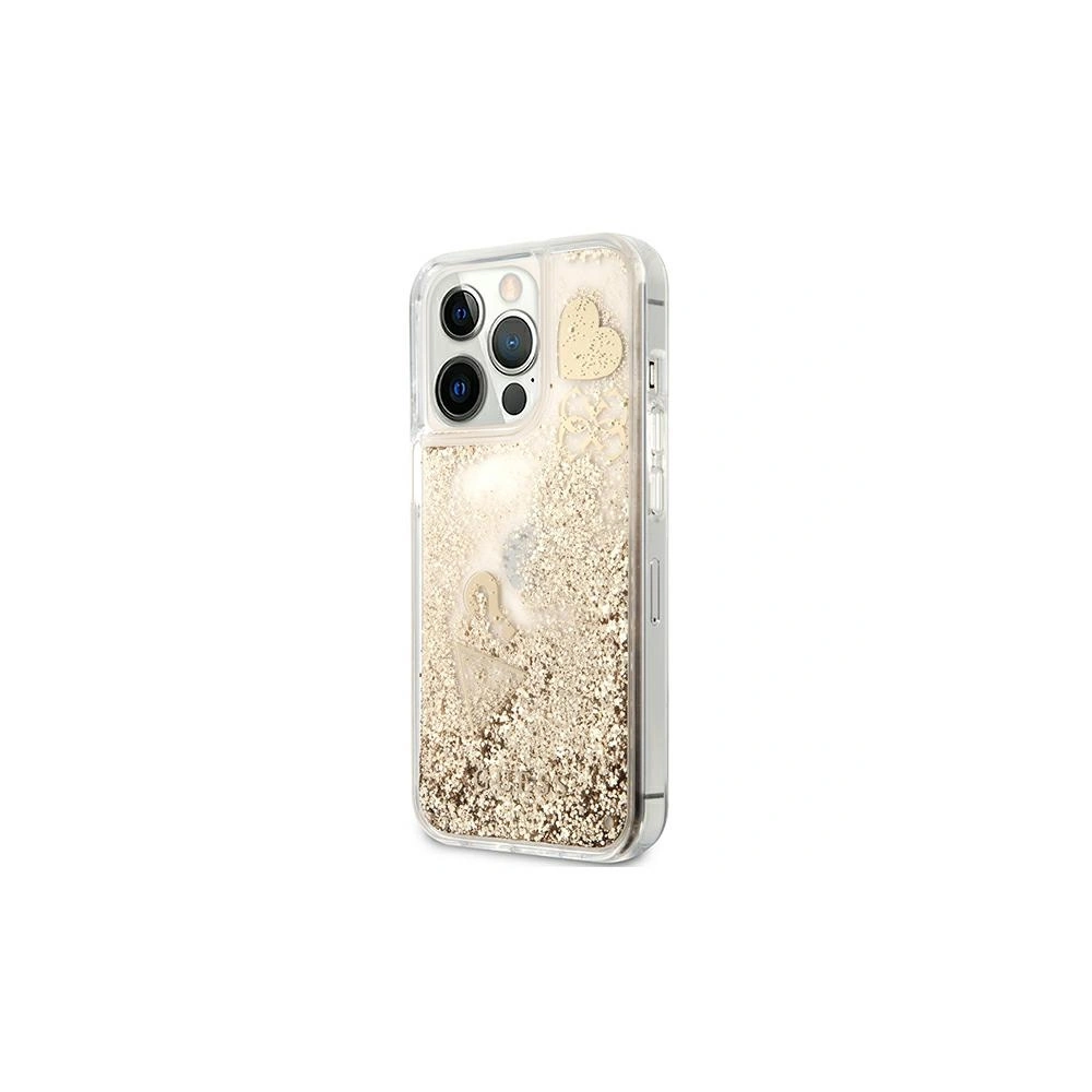 Hurtownia GSM - Etui Guess GUHCP13LGLHFLGO Apple iPhone 13 Pro gold/złoty hardcase Glitter Charms - GUE1298GLD - {ean13} - Hurt