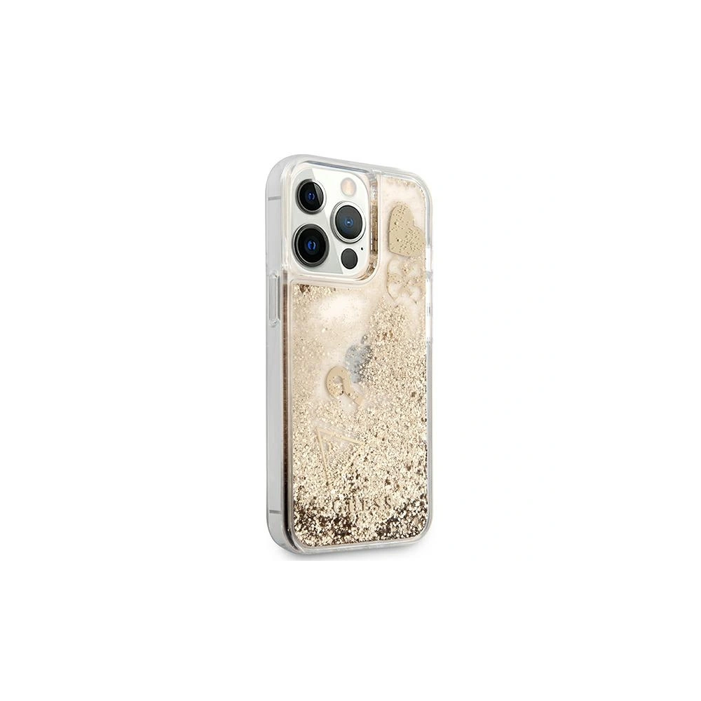 Hurtownia GSM - Etui Guess GUHCP13LGLHFLGO Apple iPhone 13 Pro gold/złoty hardcase Glitter Charms - GUE1298GLD - {ean13} - Hurt