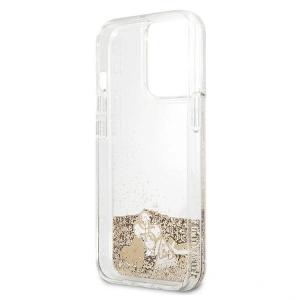 Etui Guess GUHCP13LGLHFLGO Apple iPhone 13 Pro gold/złoty hardcase Glitter Charms
