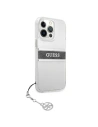 Hurtownia GSM - Etui Guess GUHCP13LKB4GGR Apple iPhone 13 Pro Transparent hardcase 4G Grey Strap Charm - GUE1300CL - {ean13} - Hurt