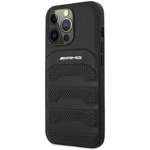 Etui Mercedes AMG AMHCP13LGSEBK Apple iPhone 13 Pro czarny/black hardcase Leather Debossed Lines