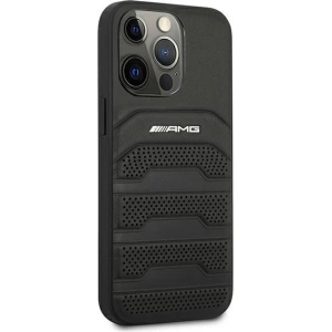 Hurtownia GSM - Etui Mercedes AMG AMHCP13LGSEBK Apple iPhone 13 Pro czarny/black hardcase Leather Debossed Lines - MRS027BLK - {ean13} - Hurt