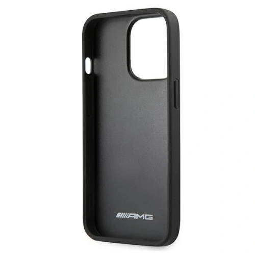 Etui Mercedes AMG AMHCP13LGSEBK Apple iPhone 13 Pro czarny/black hardcase Leather Debossed Lines