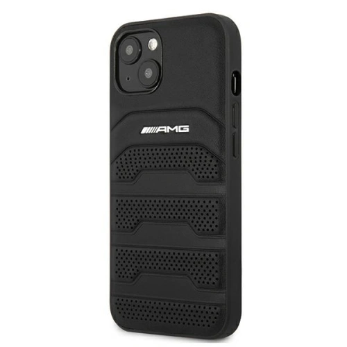 Etui Mercedes AMG AMHCP13SGSEBK Apple iPhone 13 mini czarny/black hardcase Leather Debossed Lines