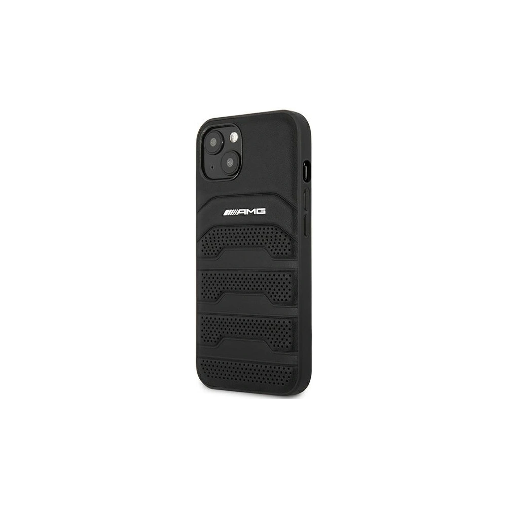 Hurtownia GSM - Etui Mercedes AMG AMHCP13SGSEBK Apple iPhone 13 mini černé/black hardcase kožené s raženými liniemi - MRS029BLK - {ean13} - Hurt