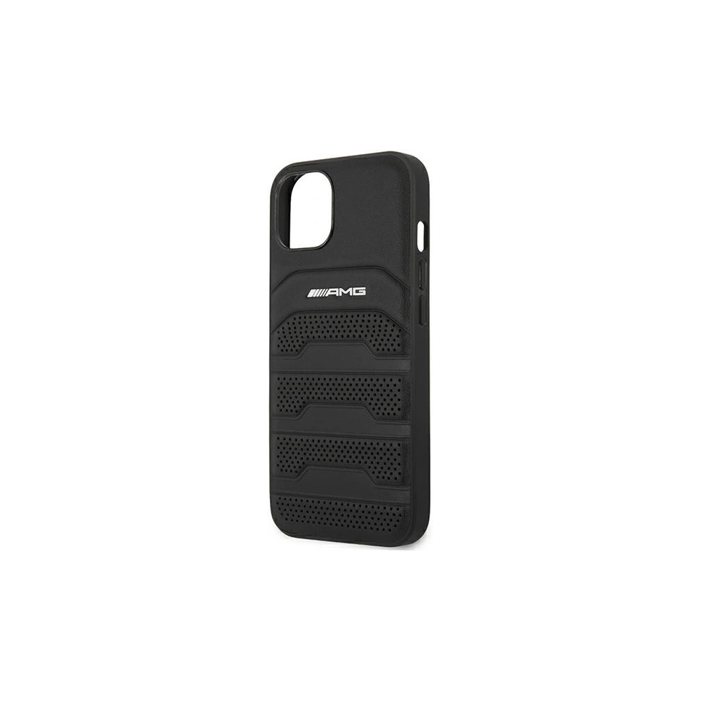Hurtownia GSM - Etui Mercedes AMG AMHCP13SGSEBK Apple iPhone 13 mini černé/black hardcase kožené s raženými liniemi - MRS029BLK - {ean13} - Hurt