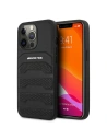 Mercedes AMG AMHCP13XGSEBK Apple iPhone 13 Pro Max black hardcase Leather Debossed Lines