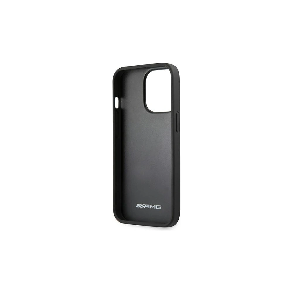 Wholesale Mercedes AMG AMHCP13XGSEBK Apple iPhone 13 Pro Max black hardcase Leather Debossed Lines - MRS030BLK - {ean13} - Hurt