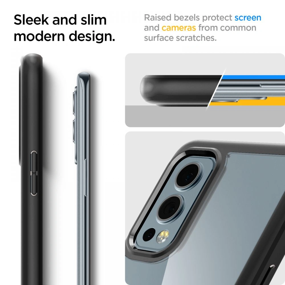 Hurtownia GSM - Etui Spigen Ultra Hybrid OnePlus Nord 2 5G Matná černá - SPN1893BLK - {ean13} - Hurt