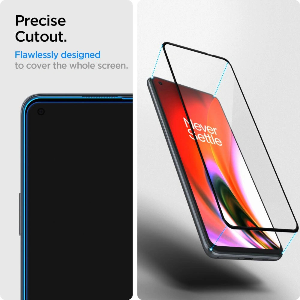 Wholesale Tempered glass Spigen GLAS.tR Slim OnePlus Nord 2 5G/CE 5G Black - SPN1896 - {ean13} - Hurt