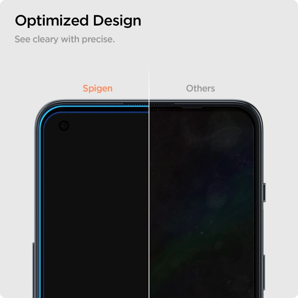 Wholesale Tempered glass Spigen GLAS.tR Slim OnePlus Nord 2 5G/CE 5G Black - SPN1896 - {ean13} - Hurt