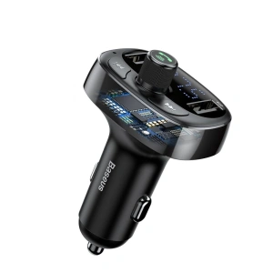 Hurtownia GSM - Baseus FM transmitter s Bluetooth USB microSD (černý) - BSU051BLK - {ean13} - Hurt
