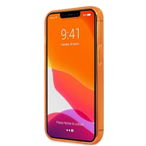 Etui Karl Lagerfeld KLHCP13LCHTRO Apple iPhone 13 Pro pomarańczowy/orange hardcase Glitter Choupette Fluo
