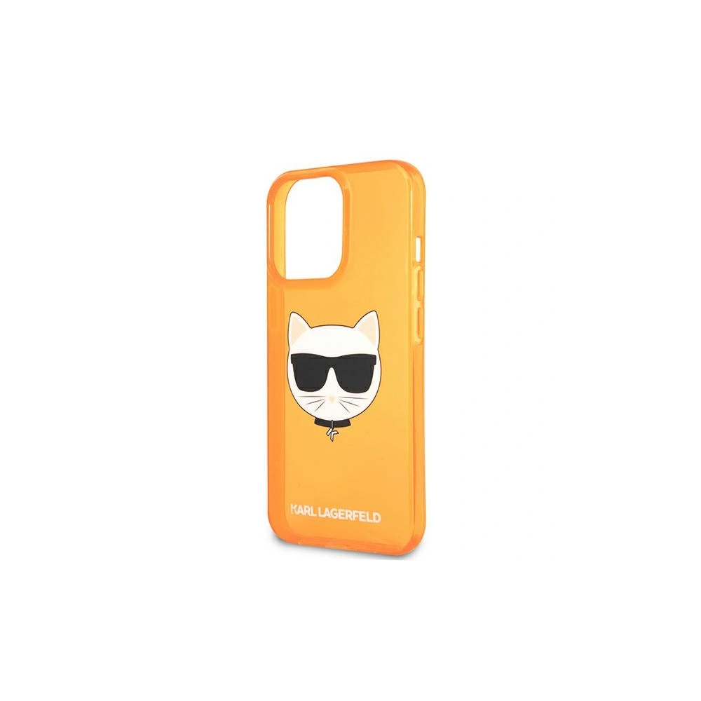 Hurtownia GSM - Etui Karl Lagerfeld KLHCP13LCHTRO Apple iPhone 13 Pro pomarańczowy/orange hardcase Glitter Choupette Fluo - KLD658ORG - {ean13} - Hurt
