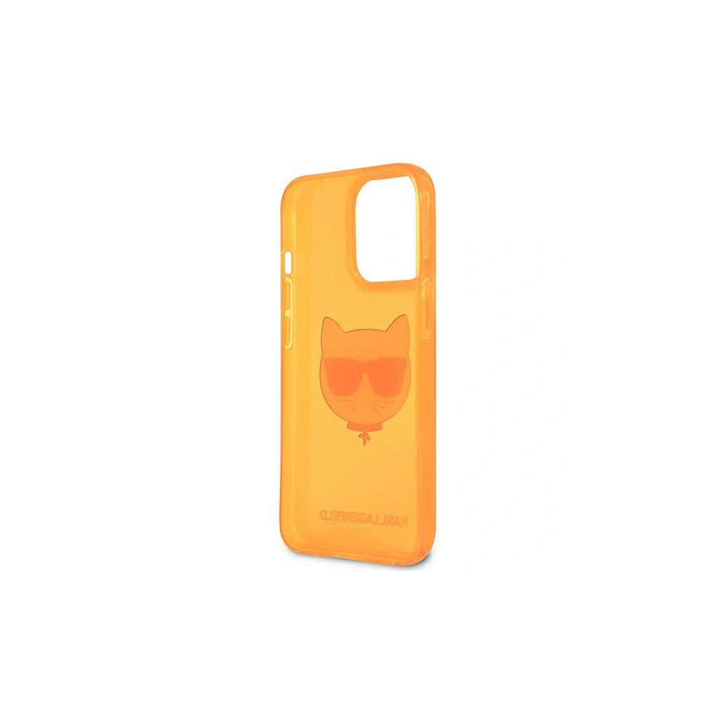 Hurtownia GSM - Etui Karl Lagerfeld KLHCP13LCHTRO Apple iPhone 13 Pro pomarańczowy/orange hardcase Glitter Choupette Fluo - KLD658ORG - {ean13} - Hurt
