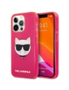 Etui Karl Lagerfeld KLHCP13LCHTRP Apple iPhone 13 Pro różowy/pink hardcase Glitter Choupette Fluo