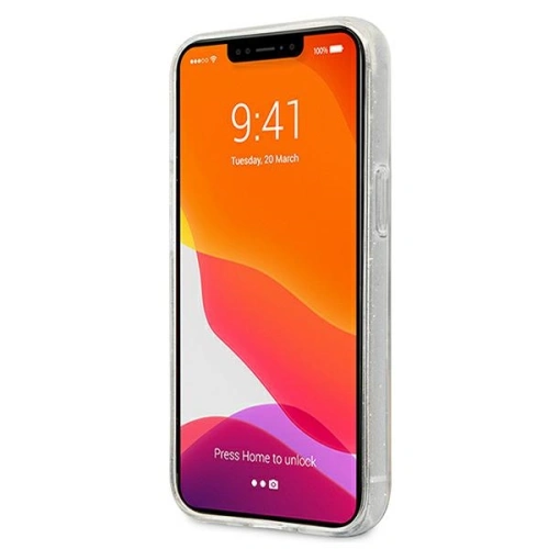 Etui Karl Lagerfeld KLHCP13LKHTUGLS Apple iPhone 13 Pro srebrny/silver hardcase Glitter Karl`s Head