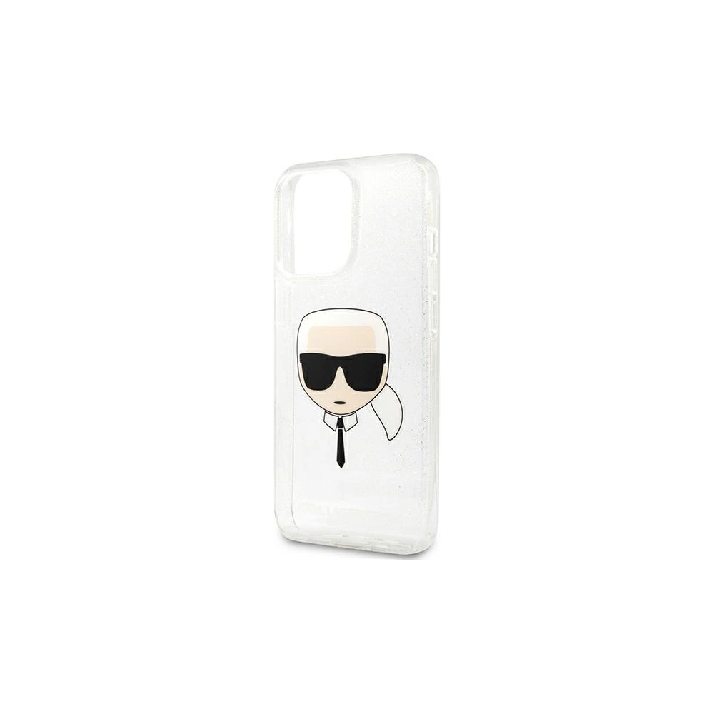 Hurtownia GSM - Etui Karl Lagerfeld KLHCP13LKHTUGLS Apple iPhone 13 Pro srebrny/silver hardcase Glitter Karl`s Head - KLD662SLV - {ean13} - Hurt