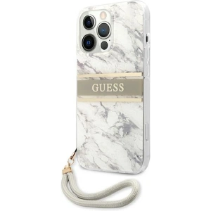 Etui Guess GUHCP13LKMABGR Apple iPhone 13 Pro šedý/grey hardcase Marble Strap Collection