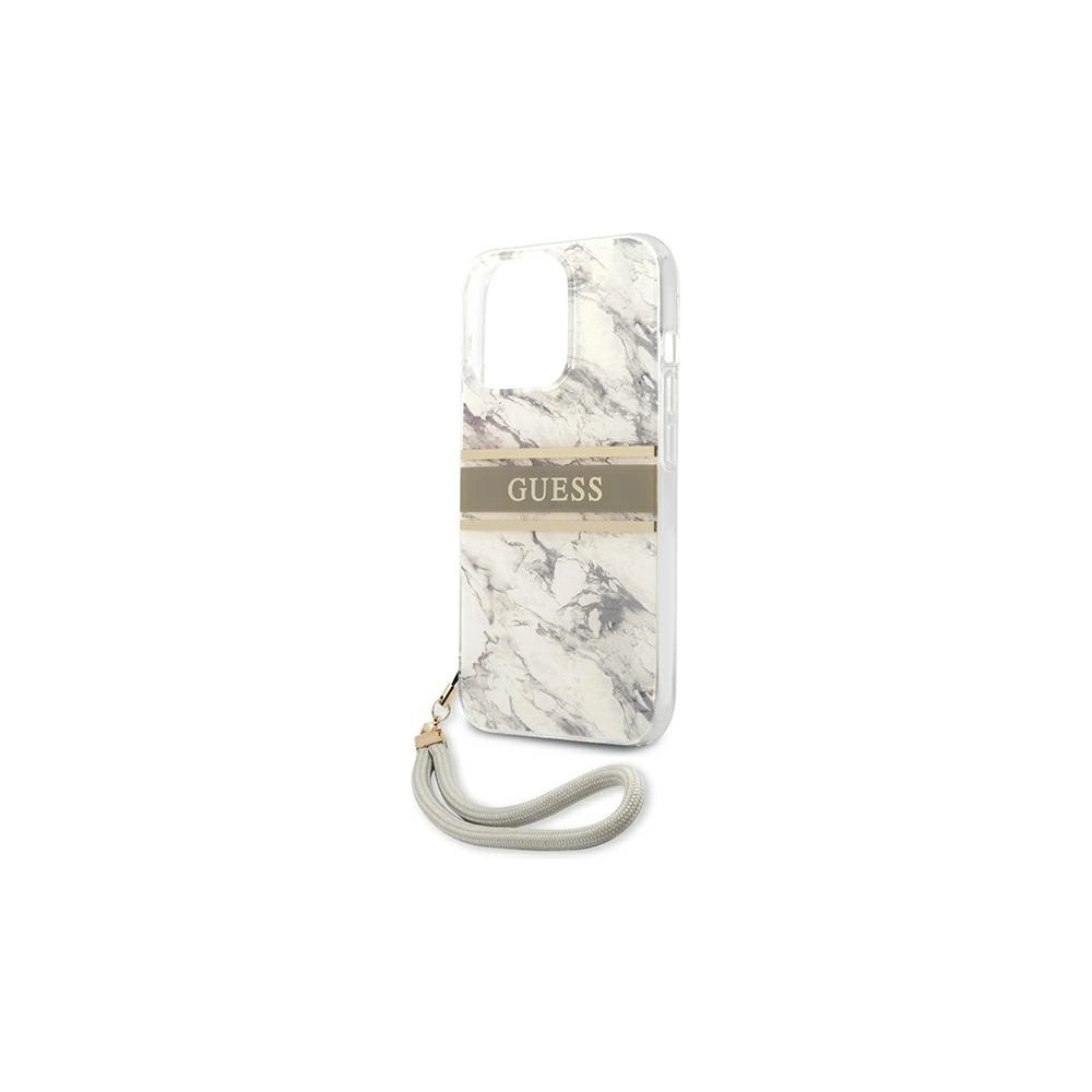 Hurtownia GSM - Etui Guess GUHCP13LKMABGR Apple iPhone 13 Pro šedý/grey hardcase Marble Strap Collection - GUE1301GRY - {ean13} - Hurt