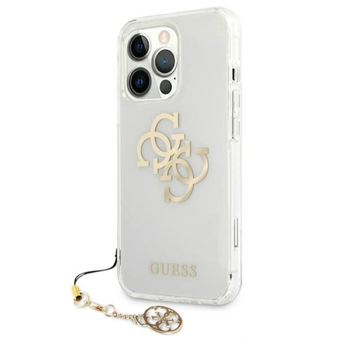 Etui Guess GUHCP13LKS4GGO Apple iPhone 13 Pro Transparent hardcase 4G Gold Charms Collection