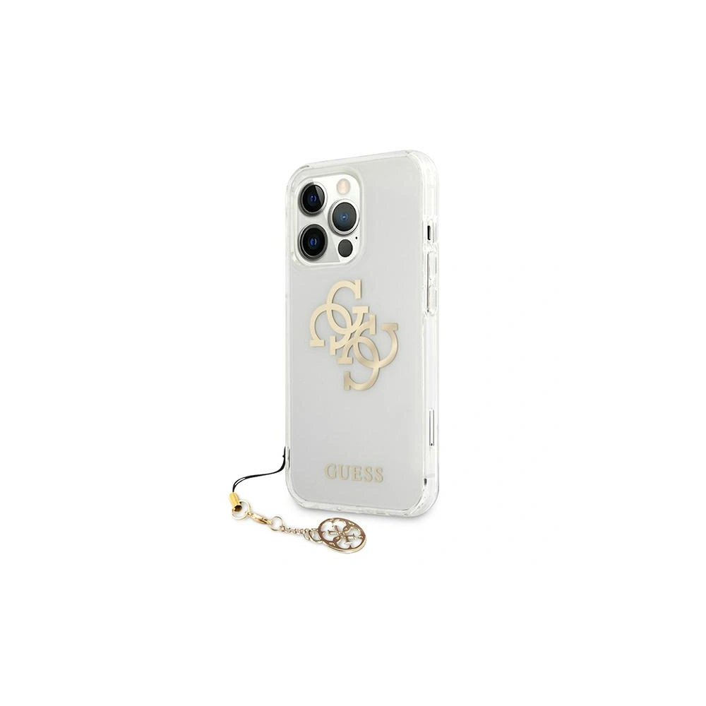 Hurtownia GSM - Etui Guess GUHCP13LKS4GGO Apple iPhone 13 Pro Transparent hardcase 4G Gold Charms Collection - GUE1302CL - {ean13} - Hurt