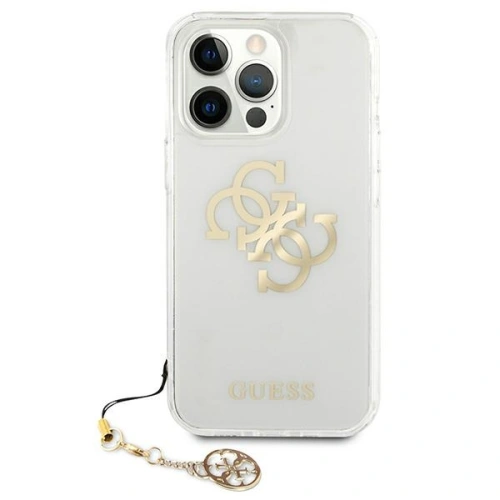 Etui Guess GUHCP13LKS4GGO Apple iPhone 13 Pro Transparent hardcase 4G Gold Charms Collection