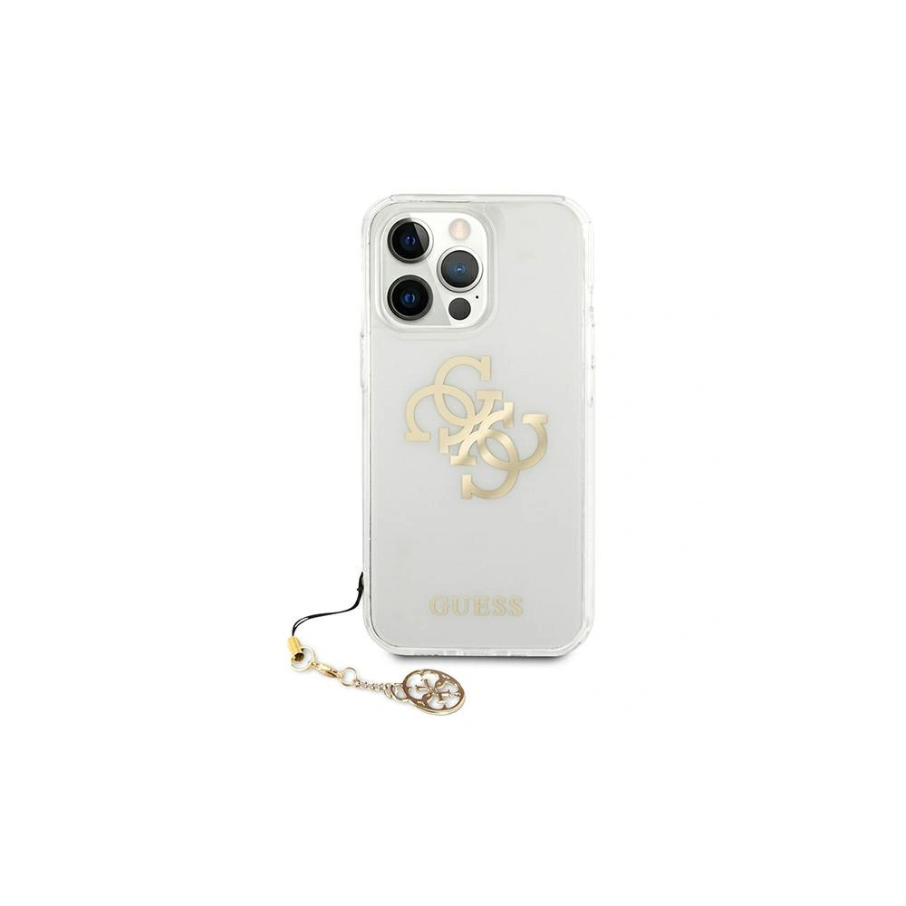 Hurtownia GSM - Etui Guess GUHCP13LKS4GGO Apple iPhone 13 Pro Transparent hardcase 4G Gold Charms Collection - GUE1302CL - {ean13} - Hurt
